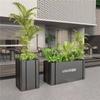 Caja de Flores de Hierro Forjado de Acero Inoxidable para Exterior Valla Valla Jardín Municipal Valla de Columpio Departamento de Ventas Caja de Flores Jardinera