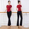Ropa de Entrenamiento Corporal Fitness Deportes Tops Slim para Mujer Verano Cuello Redondo Modal Yoga Ropa de Danza Clásica Set