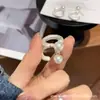 Pendientes de Aleación de Cobre con Circonita Sintética, Pendientes de Aro con Perla de Plata Mate Cepillada de Lujo Nicho, Pendientes 2026