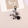 Nuevo Colgante para Llavero de Perro de Perla Electrochapada Colgante de Perro Burbuja para Bolso Cubierta de Auriculares Llavero Regalo