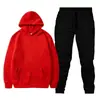 Primavera 2023 Nuevo Suéter Casual de Pulóver con Capucha de Color Sólido en Blanco para Hombre Conjunto de Pulóver de Vellón