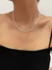 Collar de Plata de Ley S925 para Mujer, Diseño Multicapa, Estilo Fino, Personalizado, Sencillo, Moderno y Exquisito Joyería de Plata, Piezas de Plata Rota