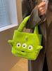 Nueva Bolsa de Peluche de Dibujos Animados Oso Marrón Gran Capacidad Bolso de Hombro Tote para Estudiantes Bolsa para Snacks Venta al por Mayor