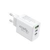 Cabezal de carga para teléfono móvil doble C transfronterizo de un solo U, carga multipuerto, carga rápida, viaje, cargador de 5v2a, regulaciones europeas, regulaciones estadounidenses, regulaciones del Reino Unido
