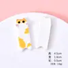 Novo Pequeno Desenho Animado Gato Longo Acessórios de Resina Cola de Creme DIY Grampo de Cabelo Ímã de Geladeira Pingente de Gato Fofo