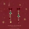 Serie de Pendientes y Clips para Orejas de Navidad y Año Nuevo ~ Nuevos Pendientes de Estrella Otoño e Invierno, Pendientes, Pendientes de Moda de Gama Alta y Populares