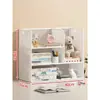 Prateleira de armazenamento para mesa de escritório estante de mesa prateleira de mesa pequena multicamadas porta-copos simples prateleira de armazenamento de livros para dormitório