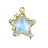 Colgante de Estrella de Cinco Puntas Color Mocha para Pulsera de Cuentas Hecha a Mano, Aretes, Collar, Accesorios de Joyería