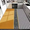 Tapetes de Piso para Cozinha São Antiderrapantes, à Prova de Óleo, Laváveis com Pano, Laváveis, Tapetes Impermeáveis e Resistentes a Manchas de PVC, Especiais para Uso Doméstico, Tapetes de Piso para Cozinha de Cobertura Total
