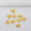 Retenção de cor 14K ouro tee talão cinto pendurado espaçador pulseira solta talão acessórios diy pulseira talão material atacado