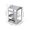 Amazon 8U 10 Pulgadas Rack de Red Plata Gabinete de Red