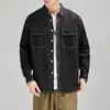Nueva Camisa de Trabajo de Manga Larga Sólida Simple para Hombre Primavera y Otoño Holgada Casual Elegante Top de Camisa Tendencia 2026