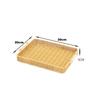 Bandeja de Postre Estilo Ratán para Uso Doméstico, Cesta para Pasteles y Pan de Sala de Estar, Plato para Frutas Secas, Plato de Fruta Simple Estilo Japonés