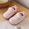 Zapatos Deportivos de Dibujos Animados para Niñas de Primavera y Otoño Zapatos para Caminar de Bebé Velcro Antideslizante Gato Suela Suave Zapatos para Bebé Blanco Individual