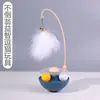 Juguete para gatos para autoentretenimiento y alivio del aburrimiento, caña de pescar con plumas para gatos, gatito balancín, pelota giratoria, suministros de juego para gatos, al por mayor