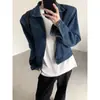 Chaqueta de mezclilla con cremallera lavada estilo americano transfronteriza para hombres y mujeres, adecuada para primavera y otoño, informal, elegante, estilo callejero, versátil y orientada al diseño