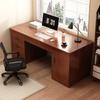 Escritorio de oficina, escritorio de computadora para el hogar, moderno y sencillo, con cajón, mesa y silla de oficina, escritorio combinado, mesa individual, banco de trabajo