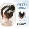 Nuevo clip para el pelo estilo coreano peluca para mujer, lazo de cinta negra accesorio de pelo natural [hecho a medida]