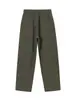 Calça Cargo Reta Plissada Estilo Rua Americana Masculina Marca Tendência Calça Casual Solta Perna Larga Calça Paraquedas Punho Elástico Calça Longa