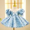 Vestido Infantil Vestido de Princesa Vestido Transfronteiriço para Menina Vestido para Apresentação de Piano Vestido de Anfitriã Saia Tutu para Festa de Aniversário de Menina