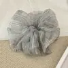 2026 Scrunchie Vintage Otoño-Invierno Estampado de Leopardo para Mujer, Marrón Melard, Goma para el Cabello Grande de Alta Calidad, Accesorio para el Cabello