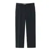 Moda Femenina Europea y Americana Transfronteriza Aliexpress Ins Popular de Venta Caliente Modernos Casuales Pantalones Rectos de Dos Tonos con Cinturón