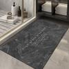 Tecnología de baño alfombrilla de suelo absorbente antideslizante de cuero lodo de diatomeas puerta alfombrilla de suelo suave baño inodoro alfombra de baño