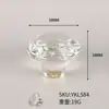 Puxador de Armário de Acrílico Transparente Puxador de Porta Simples de Plástico Puxador de Gaveta de Móvel Puxador de Guarda-Roupa de Furo Único
