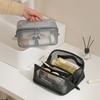 Bolsa de Almohada de Malla de Alta Gama de Gran Capacidad Bolsa de Aseo Almacenamiento Impermeable de Mano de Aspecto Superior Sencilla Bolsa de Aseo