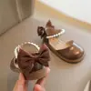 Zapatos de Cuero para Niñas Zapatos de Princesa Zapatos de Primavera y Verano para Niños 2026 Nuevos Zapatos para Niñas Sandalias para Niña Pequeña con Sandalias para Vestido Formal