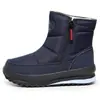 Botas de nieve gruesas de invierno para exteriores, zapatos de algodón con forro polar de talla grande para hombre, botas de algodón impermeables para la nieve, botas de algodón casuales cálidas para hombre para personas mayores