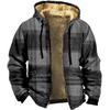 Ropa de Algodón para Hombre de Invierno Europea y Americana, Cálida y con Bolsillos con Capucha de Terciopelo, Ropa de Algodón de Manga Larga, Impresión Digital 3D, Artículos Sanitarios Modernos y Cómodos