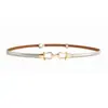 Cinturón Fino para Mujer Coreano Versátil de Cuero Hebilla Ajustable Cinturón Delgado Cadena Decorativa para Cintura de Vestido de Mujer Venta de Fábrica