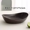 Prato de frutas estilo ins para sala de estar, bandeja para lanches e doces, plástico PP, prato de frutas secas de alta qualidade em formato de lingote para sala de jantar em casa, atacado