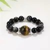 Populares en el comercio exterior, pulseras de cuentas hechas a mano para hombres y mujeres para aliviar la ansiedad, pulseras de la suerte del zodíaco de cristal natural europeas y americanas