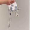 Pendientes de mariposa súper hada, nuevos de 2024, largos y exquisitos, con diseño de nicho de aceite de mariposa tridimensional.