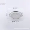 Bandeja de Filtro de Óleo de Aço Inoxidável Grelha de Filtro de Óleo de Cozinha com Orelhas para Pendurar Bandeja Drenante para Lanches Fritos e Churrasco Grade para Cozinhar no Vapor