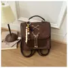 Moda Estilo Coreano Laço Comércio Exterior Transfronteiriço 2026 Novo Grande Capacidade Grande Capacidade Pingente Mochila Estilosa Bolsa de Ombro
