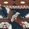 Tejido de Lana de Cordero de Punto Jacquard Tricolor, Materia Prima para Ropa Hecha a Mano, Tejido de Lana para Sudadera Chaqueta de Otoño e Invierno