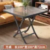 Mesa de comedor plegable para uso doméstico, mesa cuadrada pequeña simple, mesa plegable, mesa redonda para exteriores, mesa de comedor para casa de alquiler, mesa de puesto, mesa de balcón