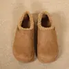 Botas de Nieve para Mujer Birkenstock de Terciopelo Little Potato Plus 2025 Nuevos Zapatos Peludos de Invierno Zapatos de Algodón Calientes Slip-On