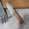 Cuchillo de Carne de Mano Vintage Mongol Cuchillo de Carne de Mano Cuchillo de Cena para Cortar Carne Cuchillo para Chuletas de Cordero Acero Inoxidable Doméstico Cuchillo para Huesos