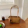 2026 Nova Bolsa de Mão Estilo Artístico Retrô Bolsa de Ombro Simples Minimalista Moda Feminina Bolsa de Ombro