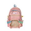 Nova Mochila Transparente Fofa para Menina Grande Capacidade Escola Primária Ensino Fundamental Mochila de Estudante Feminina Estilo Japonês Bolsa Escolar Bidimensional Feminina