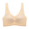 Sujetador Deportivo Transparente de Seda Hielo Ultra Fino Espalda Hermosa Talla Grande Sin Costuras Sin Aros Push-Up Estilo Chaleco Deportivo para Mujer