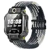 Adecuado para correa de reloj de nailon Little Genius Q2A/Z6Pro, estilo de bucle tejido con hebilla magnética correa de reloj Little Genius