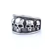 Anéis de Caveira Mais Vendidos Transfronteiriços em Vários Estilos, Anéis Estilo Punk Vintage para Homens e Mulheres, Acessórios Legais para Motociclistas