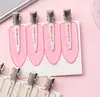 Paquete de 4 Horquillas Sin Costuras para Niños ~ Sencillo Tocado para Bebé Pinza Lateral Flequillo Pinza Lateral Pinza de una Palabra Pinza de Pico de Pato