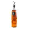 Garrafa Grande de Vinagre de 500ML com Bico Dosador para Óleo Vinho de Cozinha Óleo de Gergelim Molho de Soja Garrafa Quadrada de Vidro para Óleo