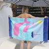 Toalha de banho espessa sem formaldeído estilo europeu e americano desenho animado infantil adulto algodão estampado reativo toalha de praia grande 160*80